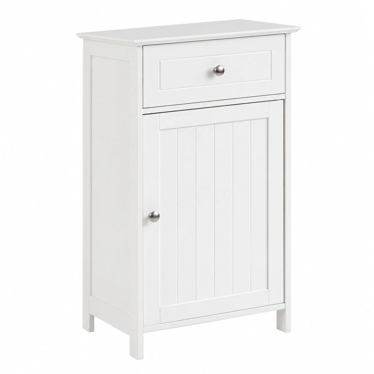 Armoire, avec rangement, avec tiroirs, avec portes, coloris blanc, 43 x 34 x 77 cm, pour la chambre
