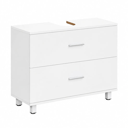 Armoire, avec tiroirs, coloris blanc, 80 x 30 x 60 cm, pour la chambre