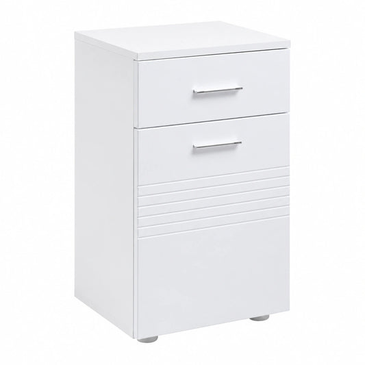 Ensemble de meubles de salle de bain, avec portes, coloris blanc, pour la salle de bain