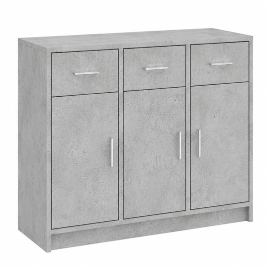 Armoire, avec rangement, avec portes, coloris gris, pour la chambre