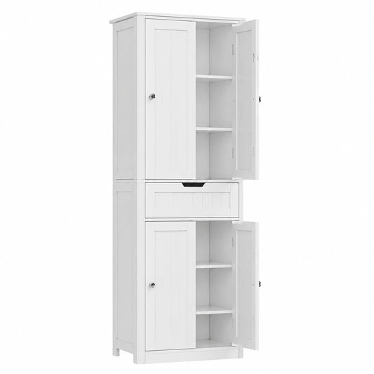 Armoire, réglable, avec rangement, avec tiroirs, 40 x 30 x 170 cm, coloris blanc, pour la chambre