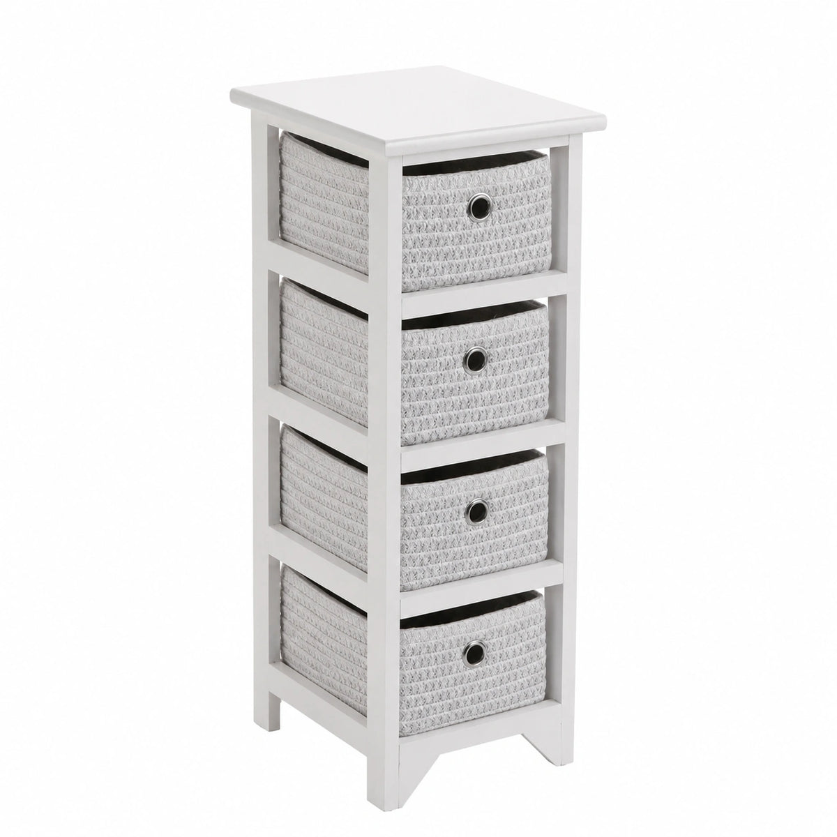 Armoire, avec rangement, avec tiroirs, coloris blanc, 72 x 30 x 25 cm, pour la chambre