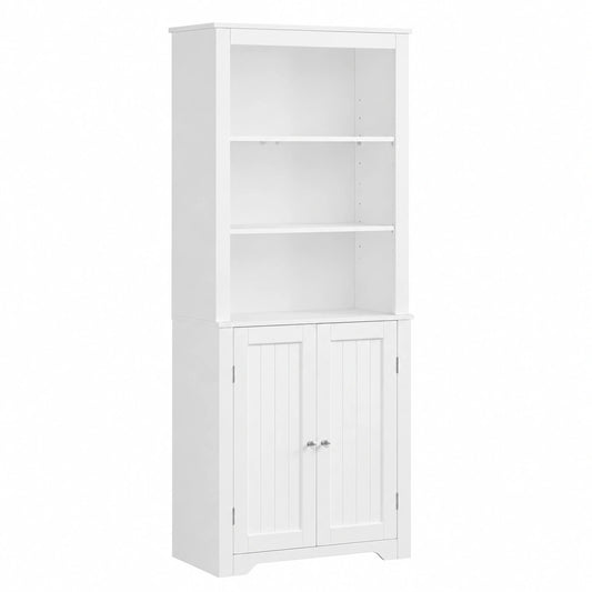 Armoire, réglable, avec rangement, avec étagères, 60 x 31,5 x 163 cm, coloris blanc, pour la chambre