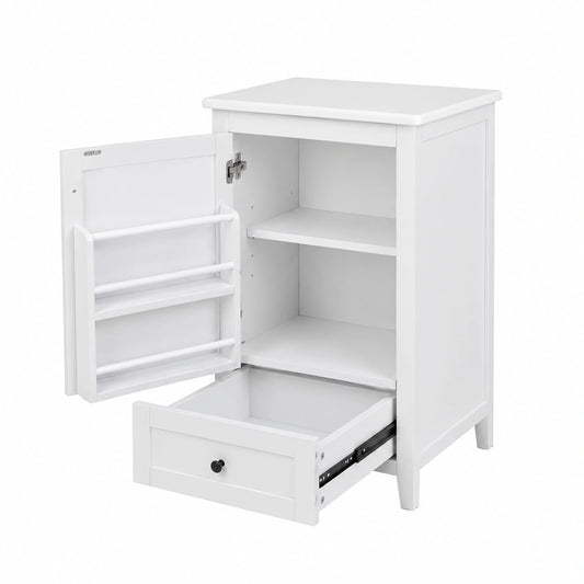 Armoire, réglable, avec tiroirs, avec étagères, 51 x 46 x 85 cm, coloris blanc, pour la chambre