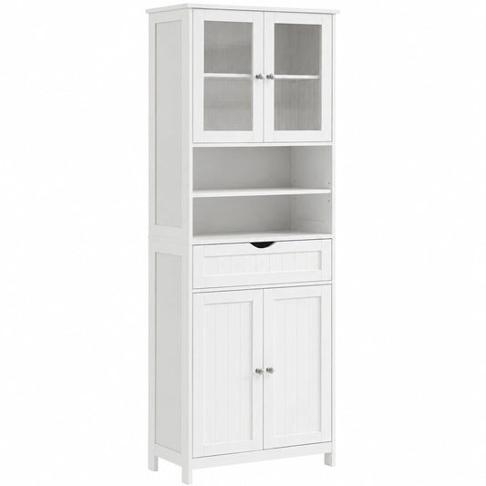 Armoire, réglable, avec rangement, avec tiroirs, coloris blanc, pour la chambre